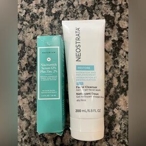 Naturium Nicinamide Serum and Neostrata Facial Cleanser Set